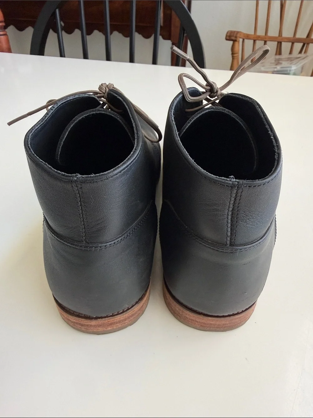 Nisolo Men's Black Leather Lace-Up Chukka Boots - 10